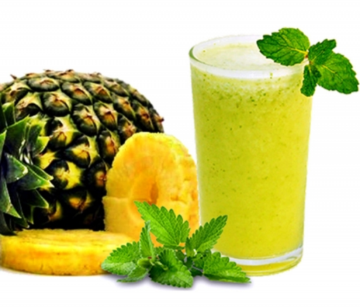 Receita do suco de abacaxi com hortelã